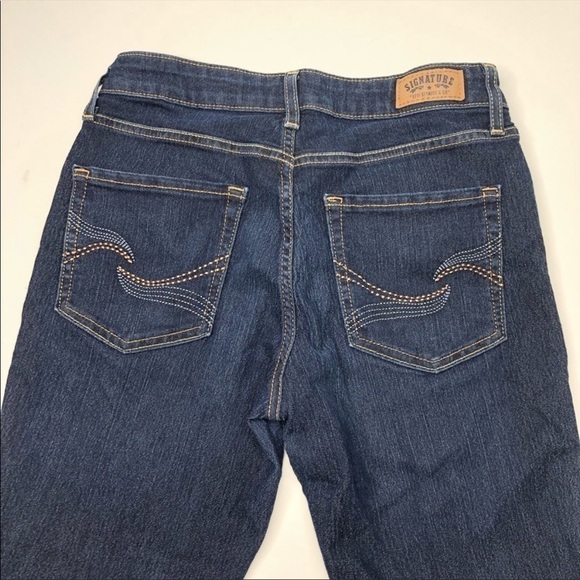 𝅺SIGNATURE by Levi Strauss & Co. Modern Bootcut Dark Blue Mid-rise Jeans Pants - Picture 7 of 15
